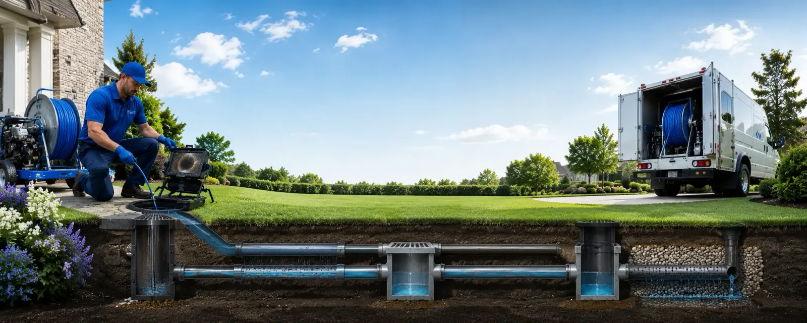 Outdoor drain cleaning information for North Judson, IN
